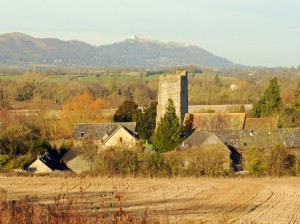 Malverns Hills and Church
